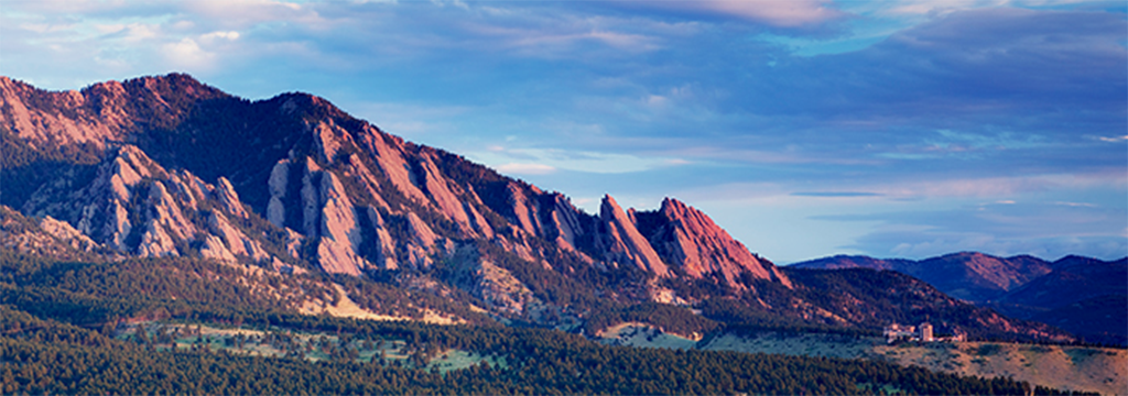 NCAR Mesa Lab and Flatirons in Boulder, CO