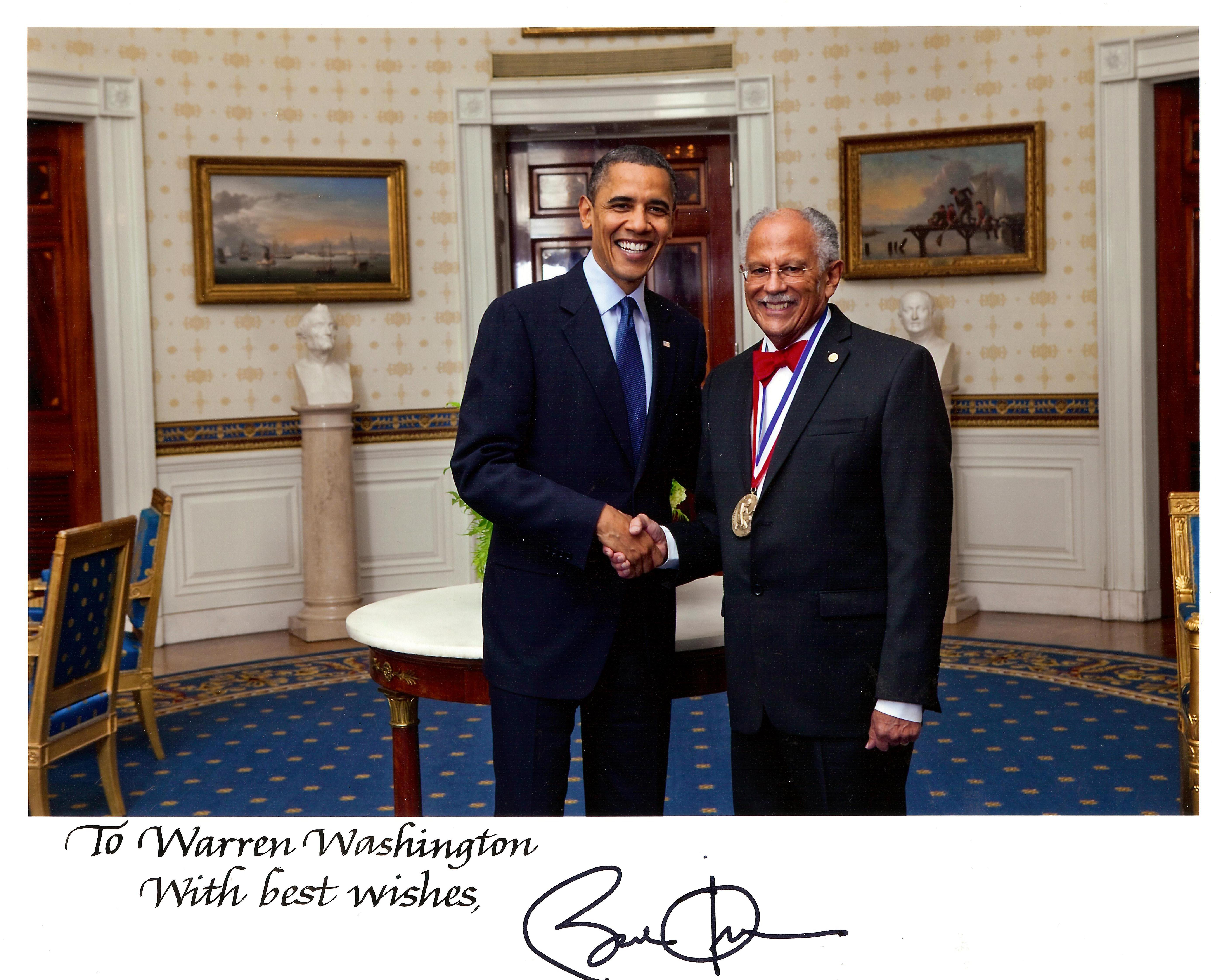 Dr. Washington was awarded the  the 2009 National Medal of Science by President Barack Obama