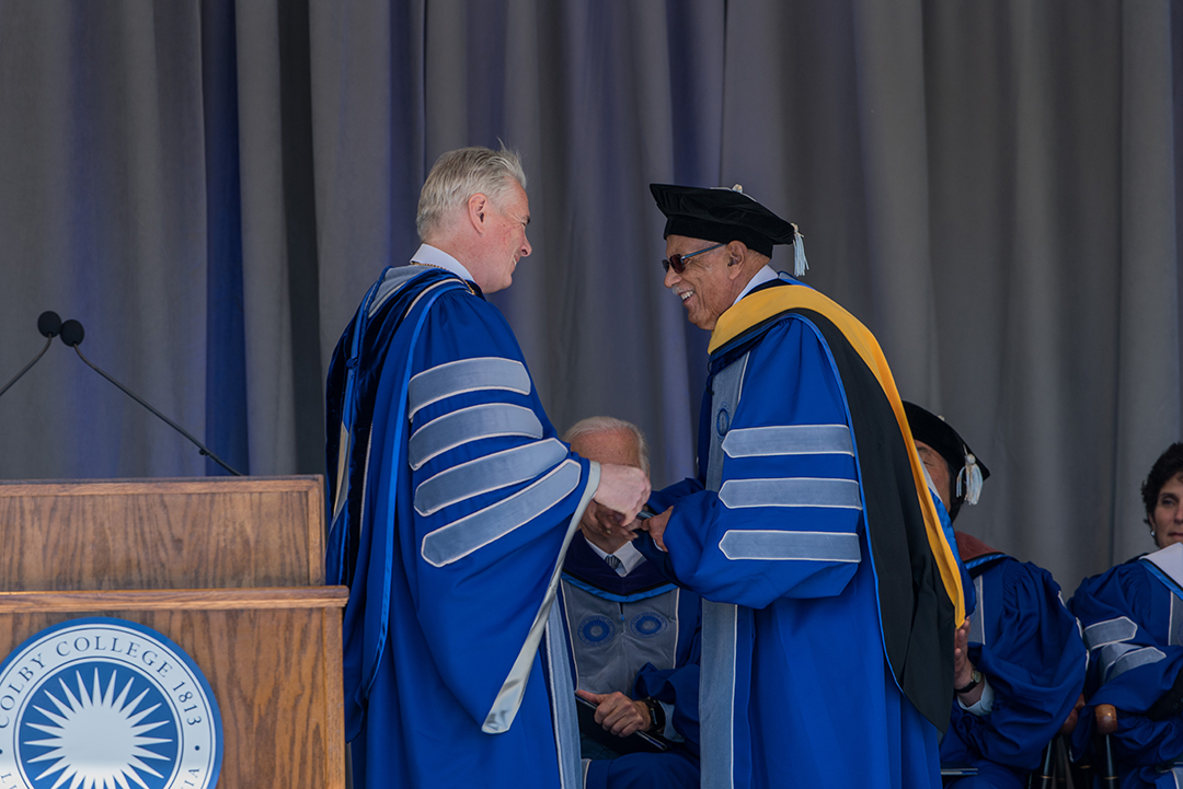Dr. Washington received an honorary doctorate from Colby College in May 2017
